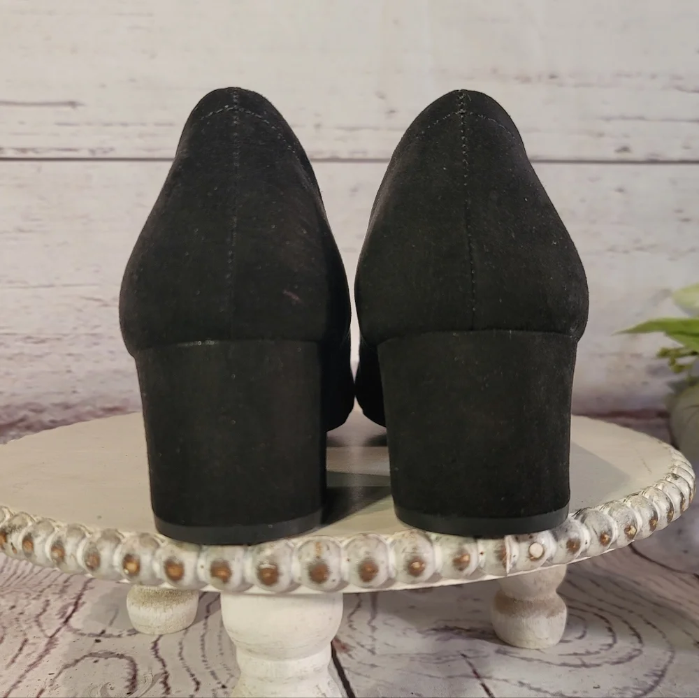 NWOT Worthinton LANA Black Women's Block Heel Pump Shoes Size 8.5